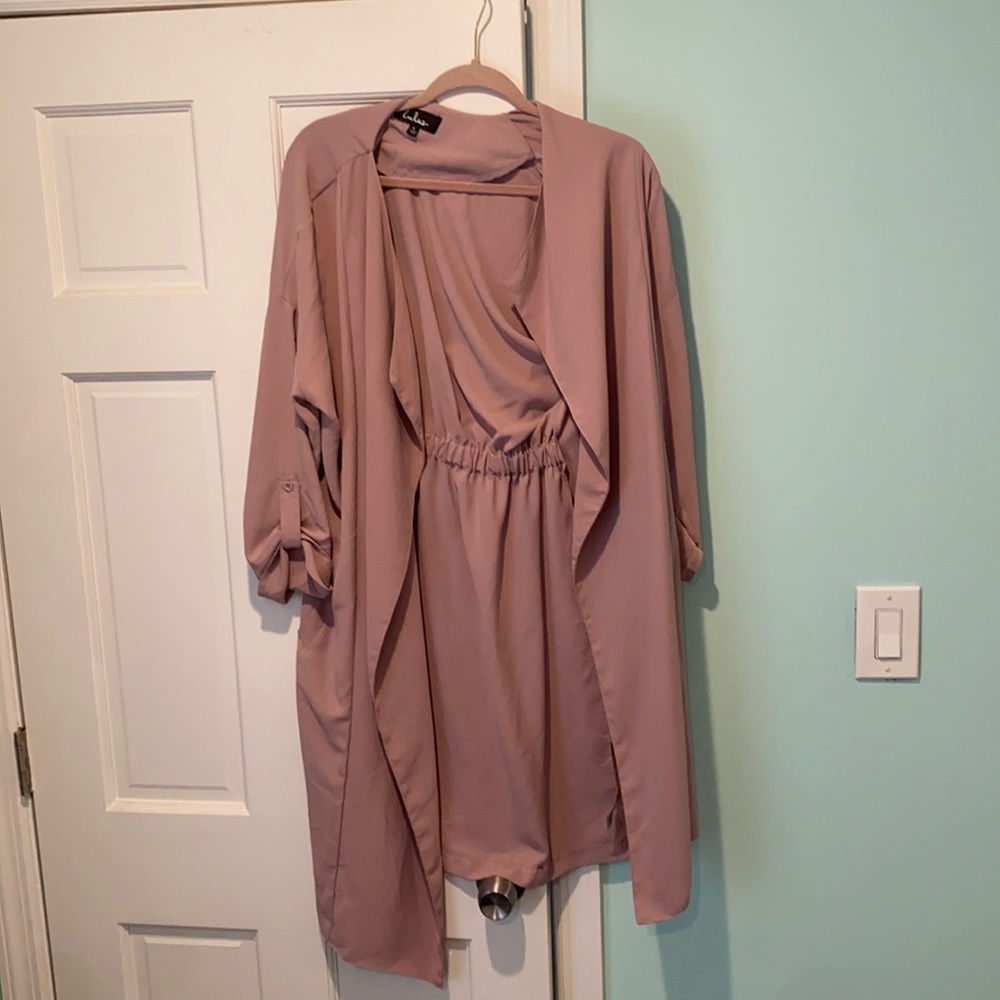 Mauve trench coat